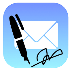 handtekening mail iphone en ipad